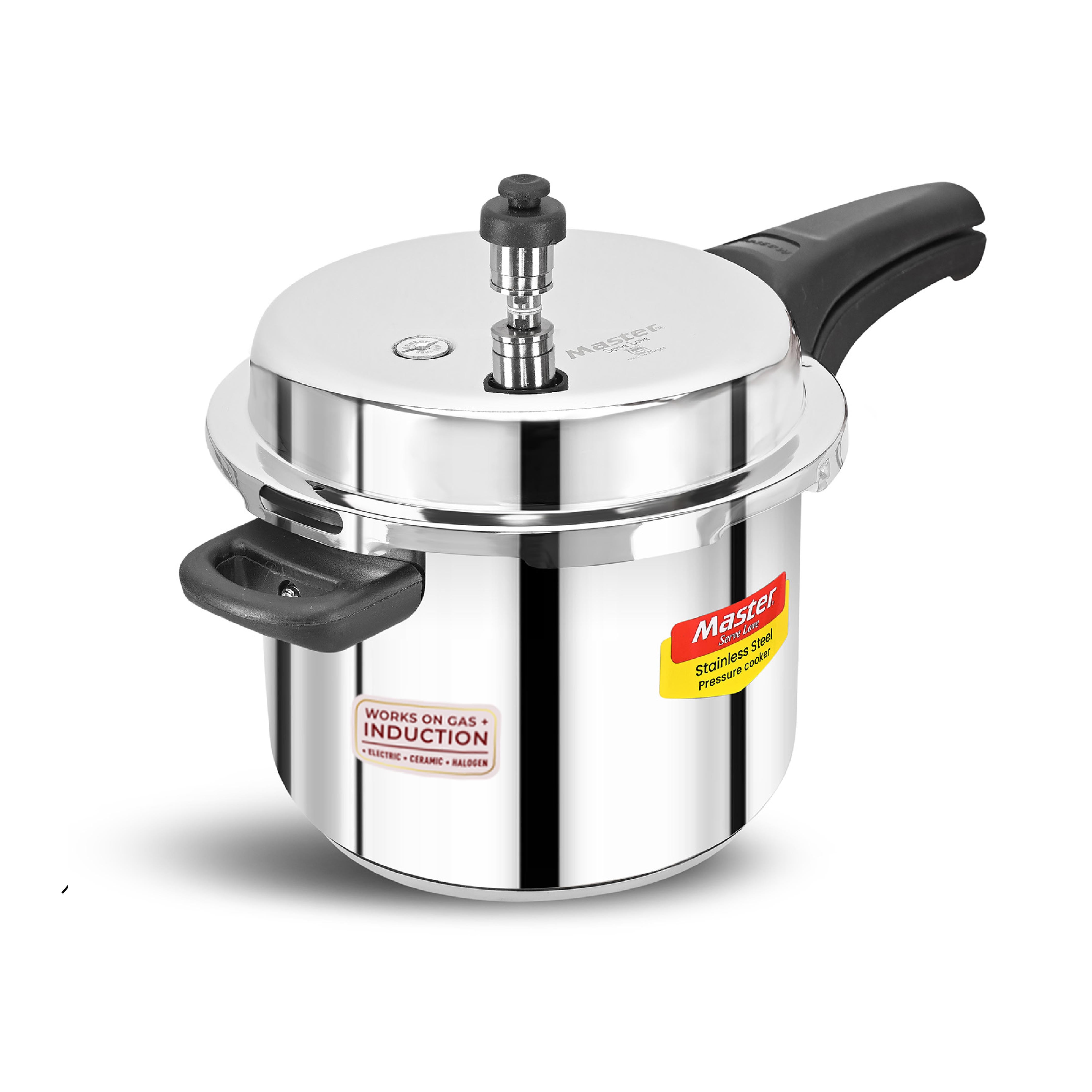 Smart 5L Stainless Steel Outer Lid Pressure Cooker - Induction Base - Master