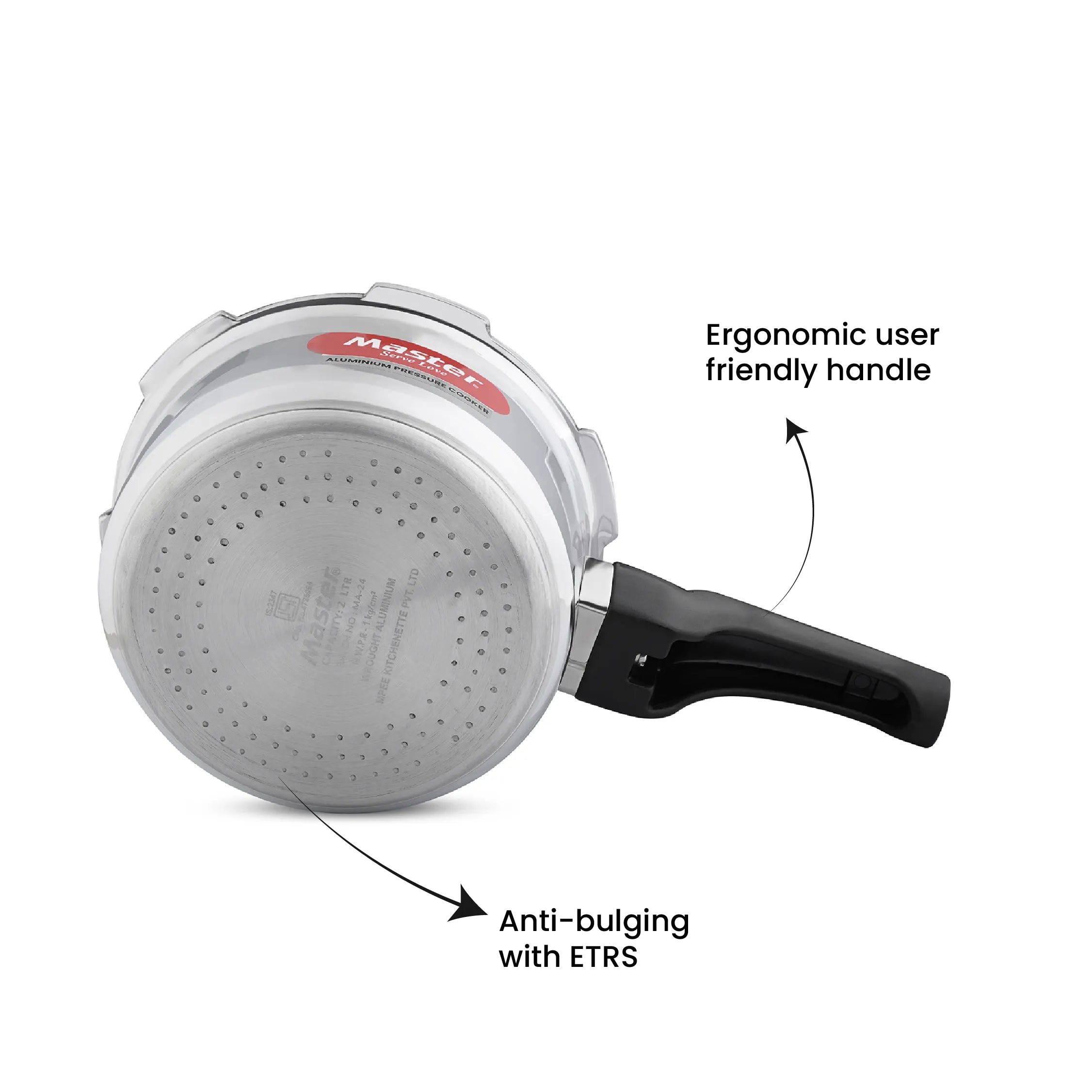 Deluxe 2L Aluminium Outer Lid - Heavy-Premium Pressure Cooker