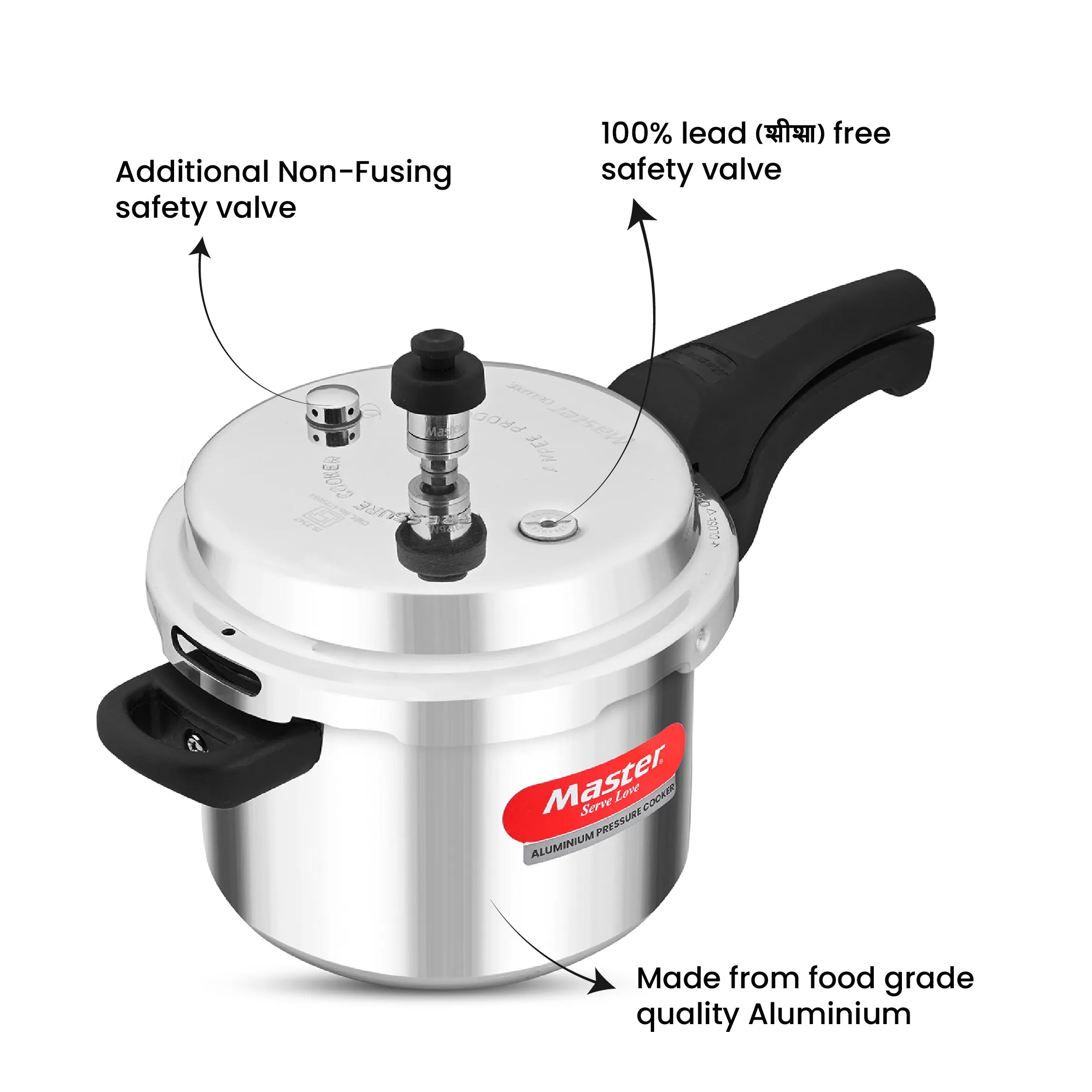 Deluxe 3L Aluminium Outer Lid - Heavy-Premium Pressure Cooker