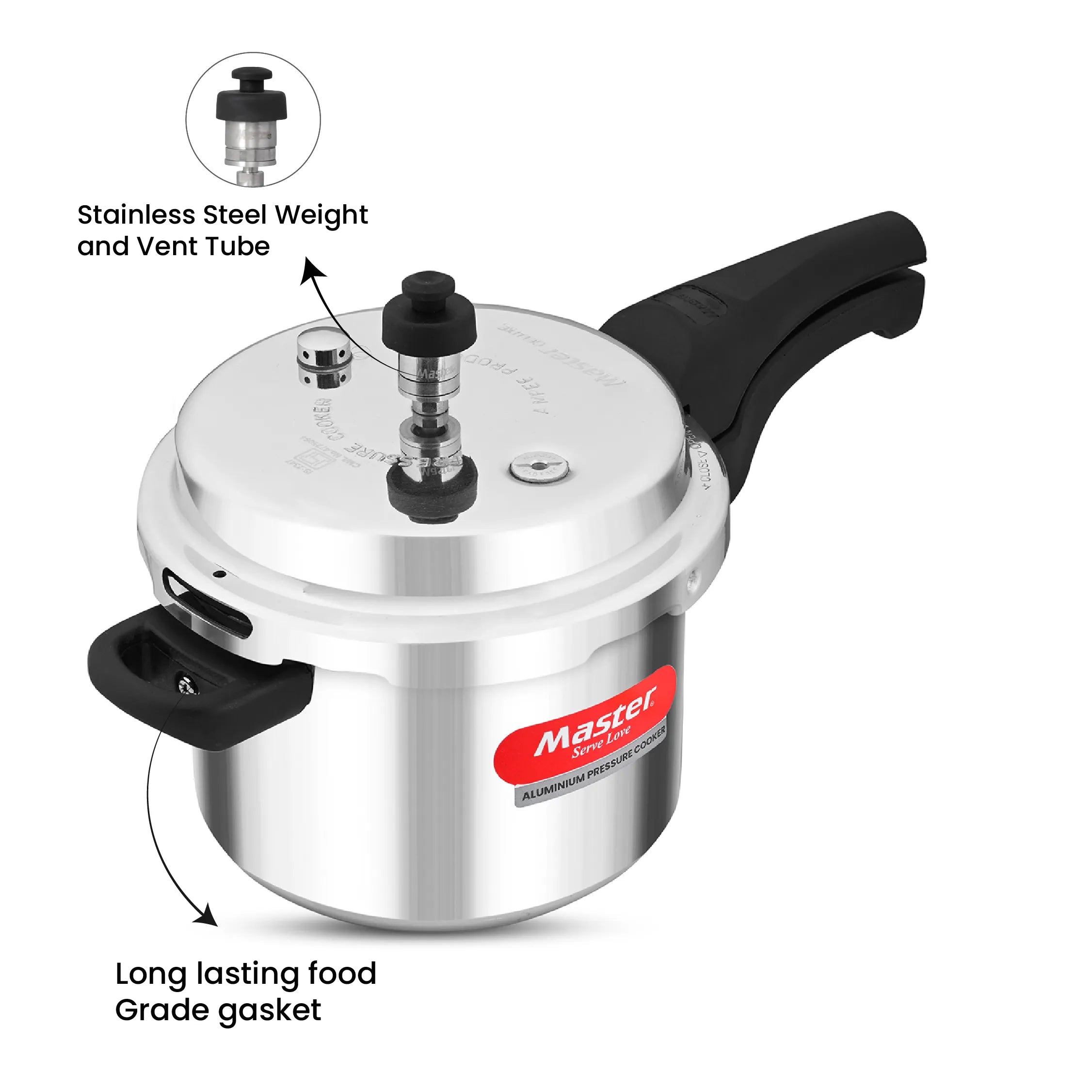 Deluxe 3L Aluminium Outer Lid - Heavy-Premium Pressure Cooker