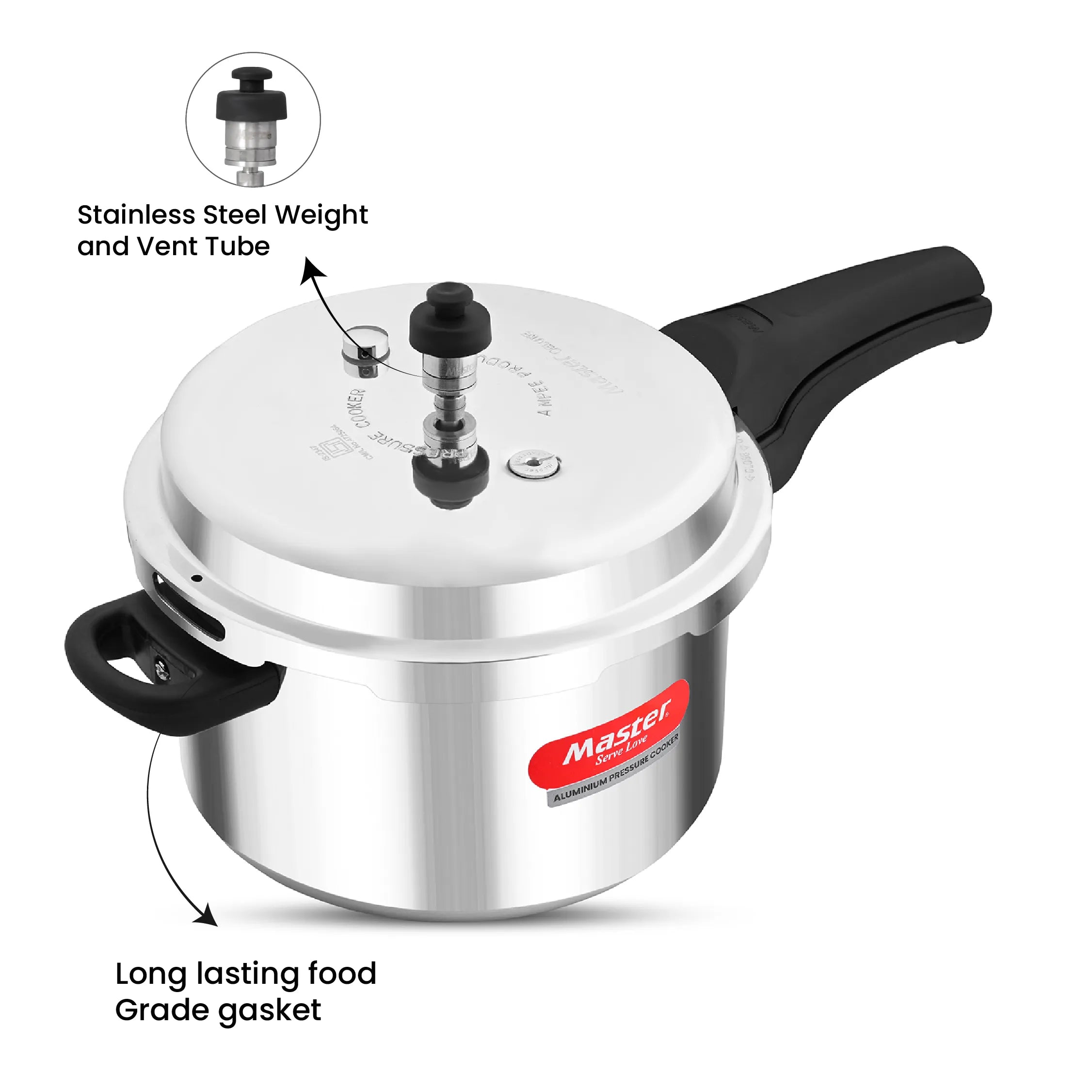 Deluxe 5L Aluminium Outer Lid - Heavy-Premium Pressure Cooker