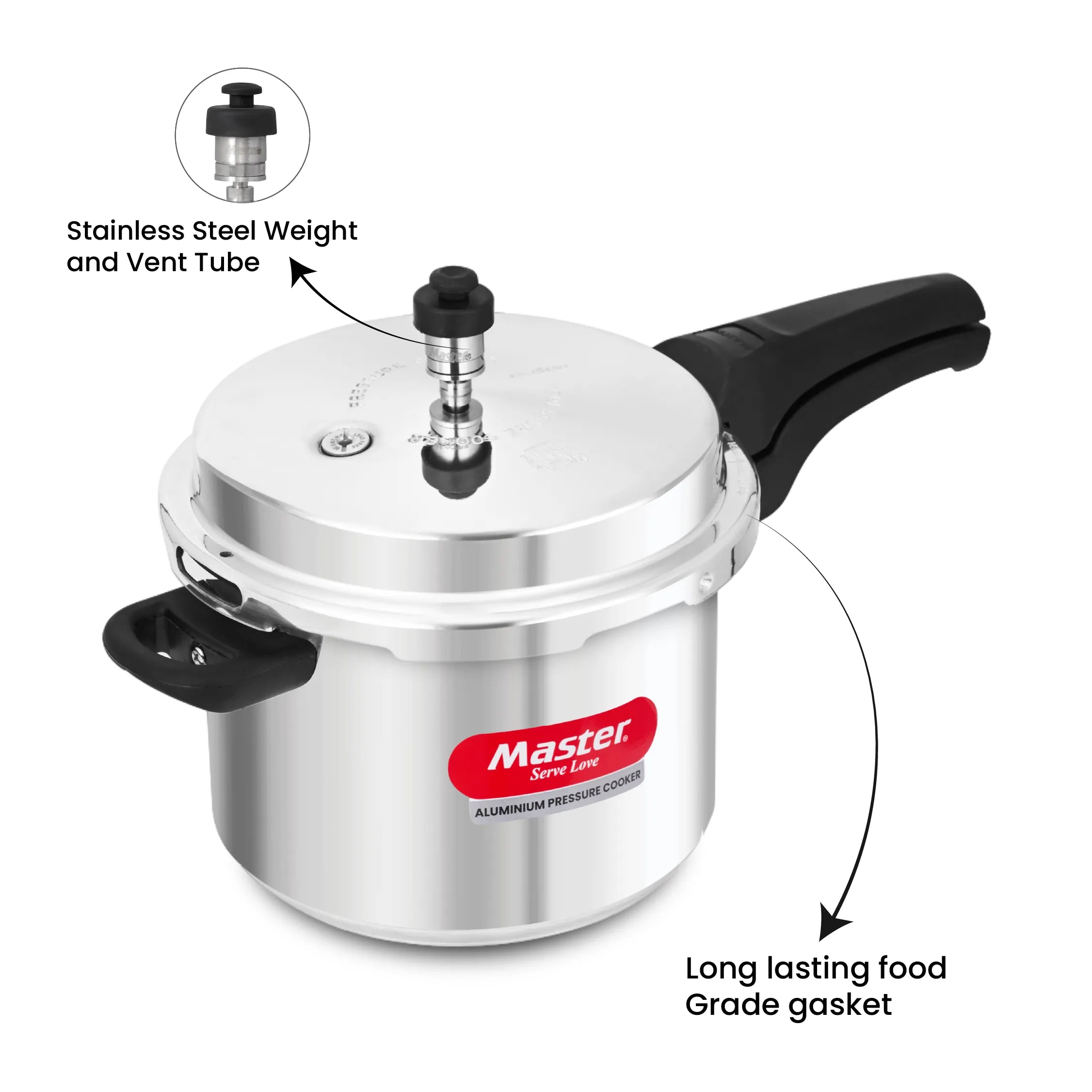 Perfect 5L Aluminium Outer Lid Pressure Cooker