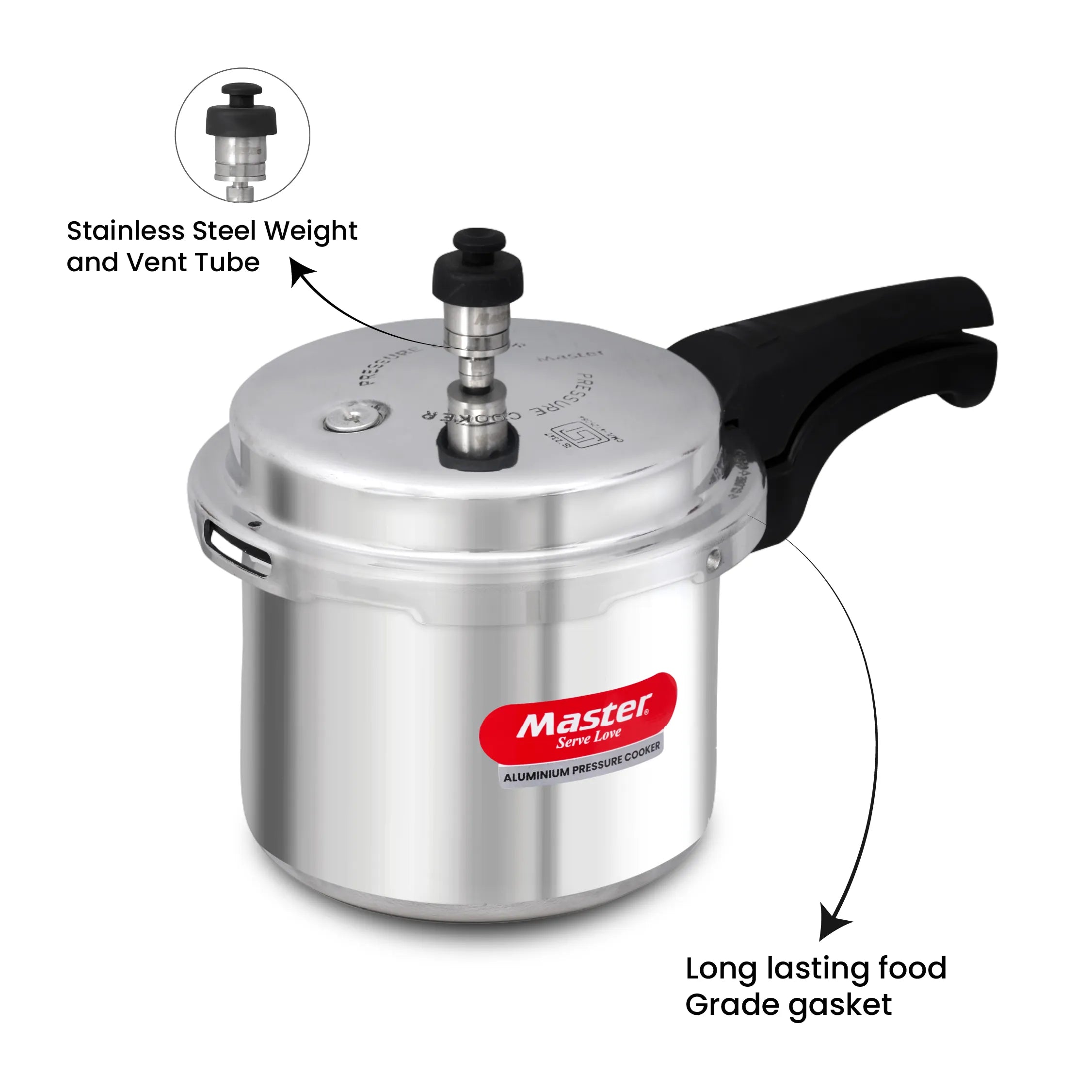 Perfect 3L Aluminium Outer Lid Pressure Cooker