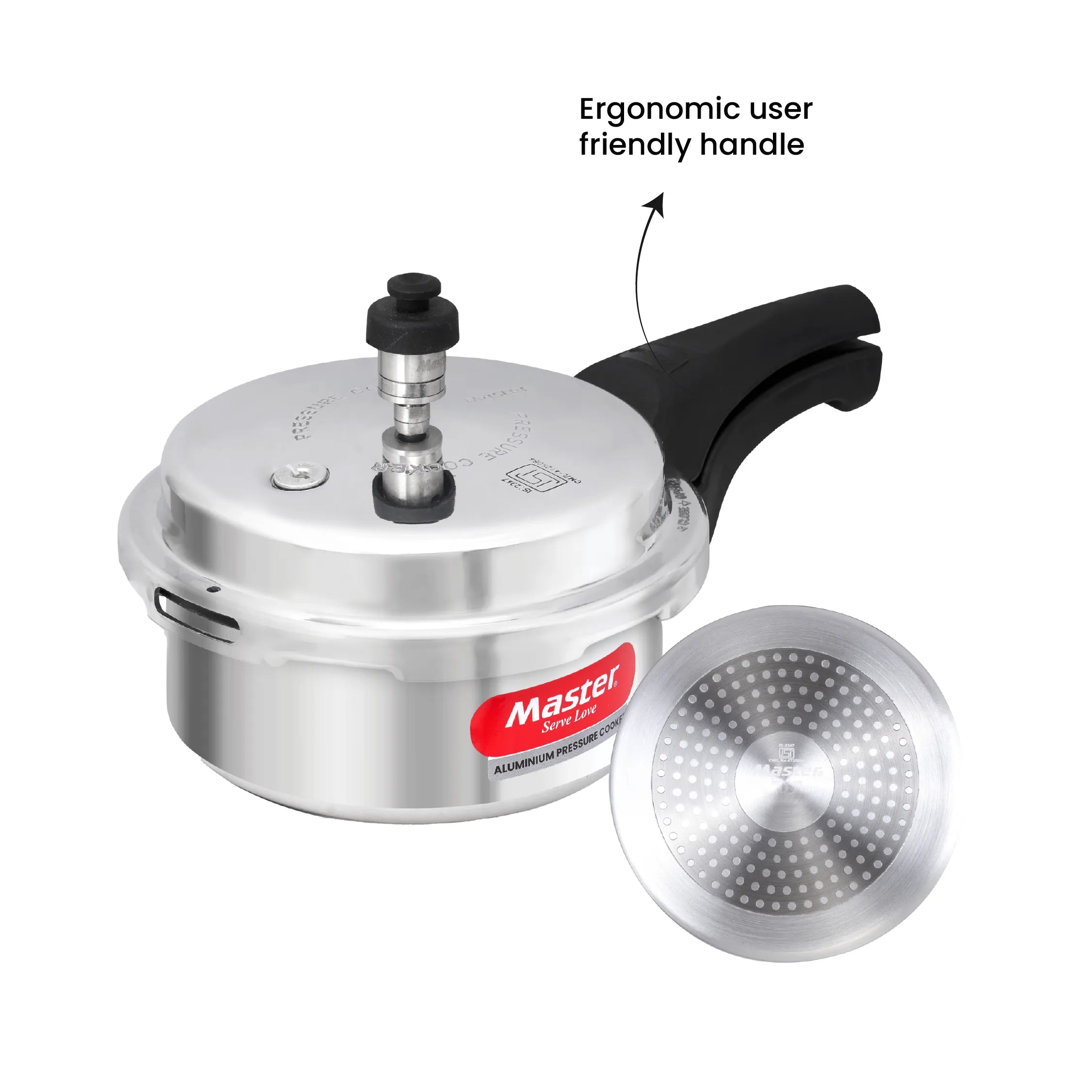 Popular 2L Aluminium Outer Lid Pressure Cooker - Induction Base