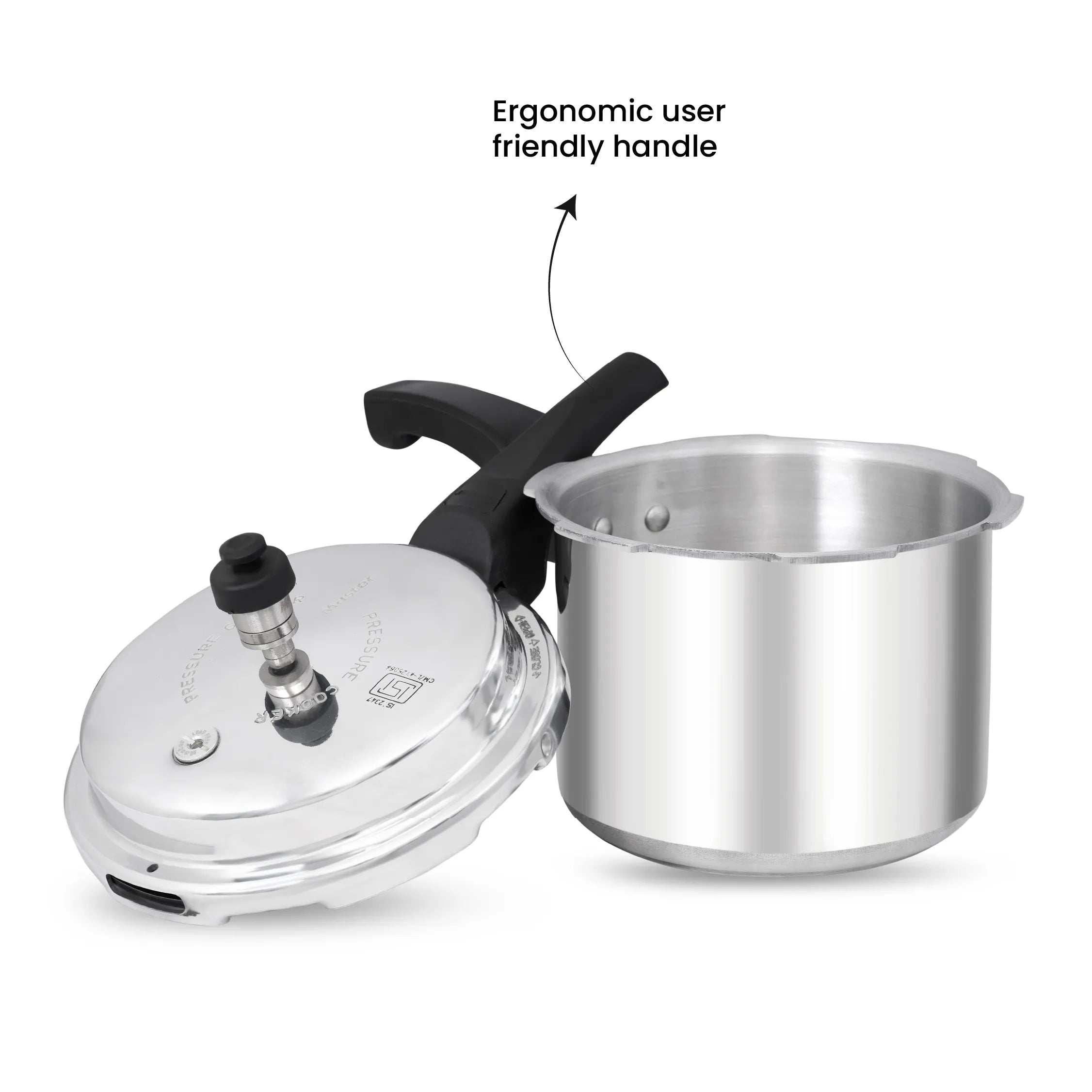 Popular 3L Aluminium Outer Lid Pressure Cooker - Induction Base