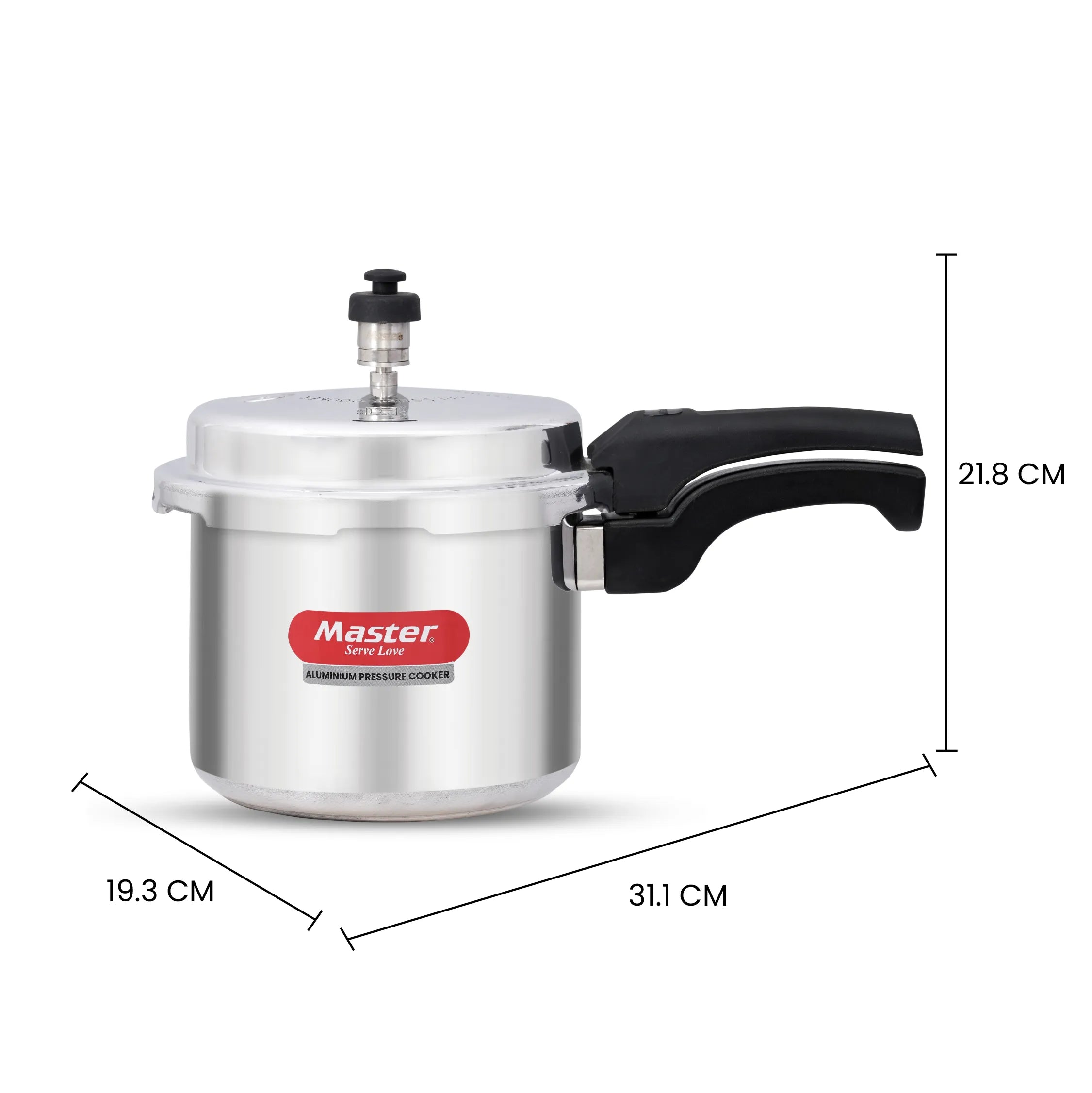 Popular 3L Aluminium Outer Lid Pressure Cooker - Induction Base