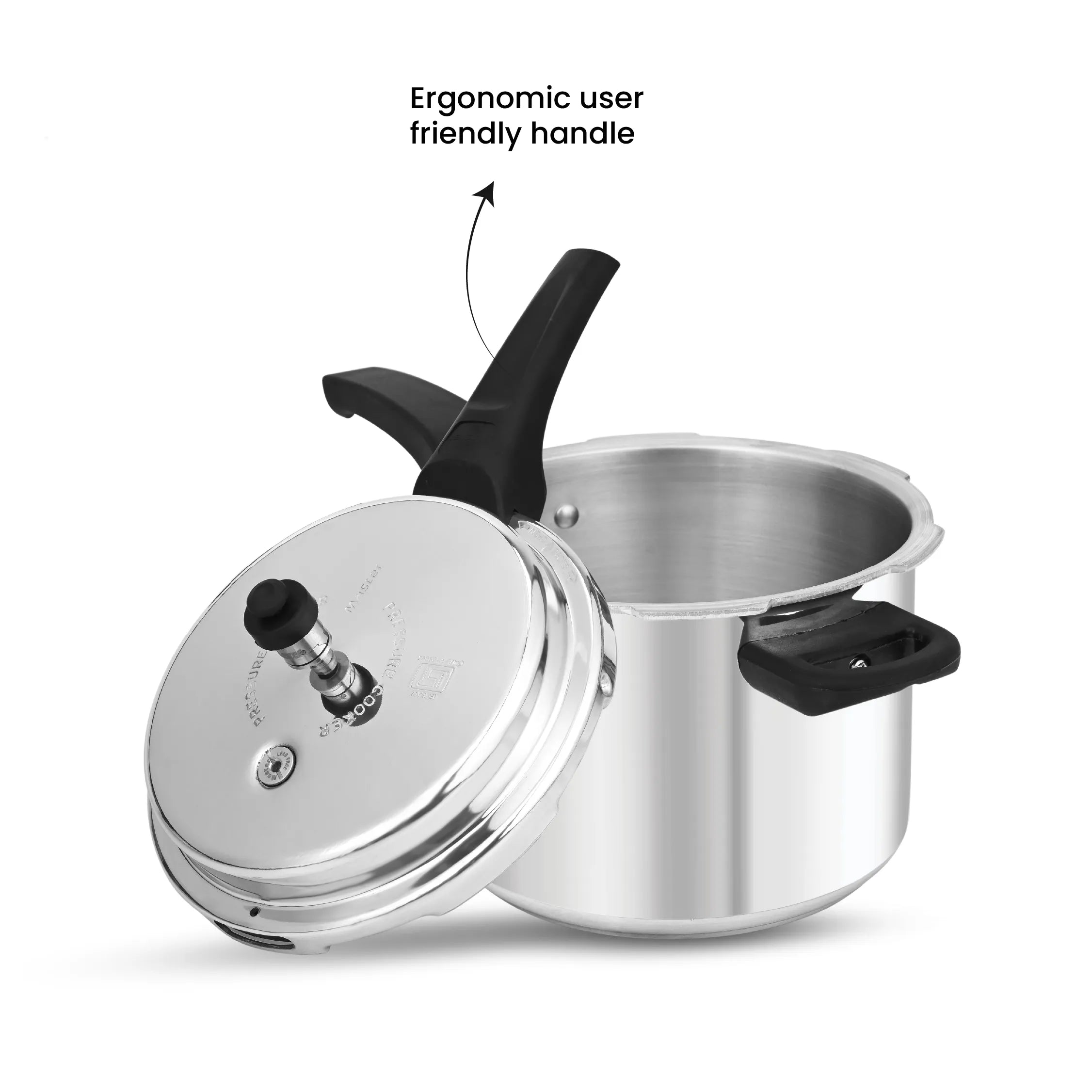 Popular 5L Aluminium Outer Lid Pressure Cooker - Induction Base