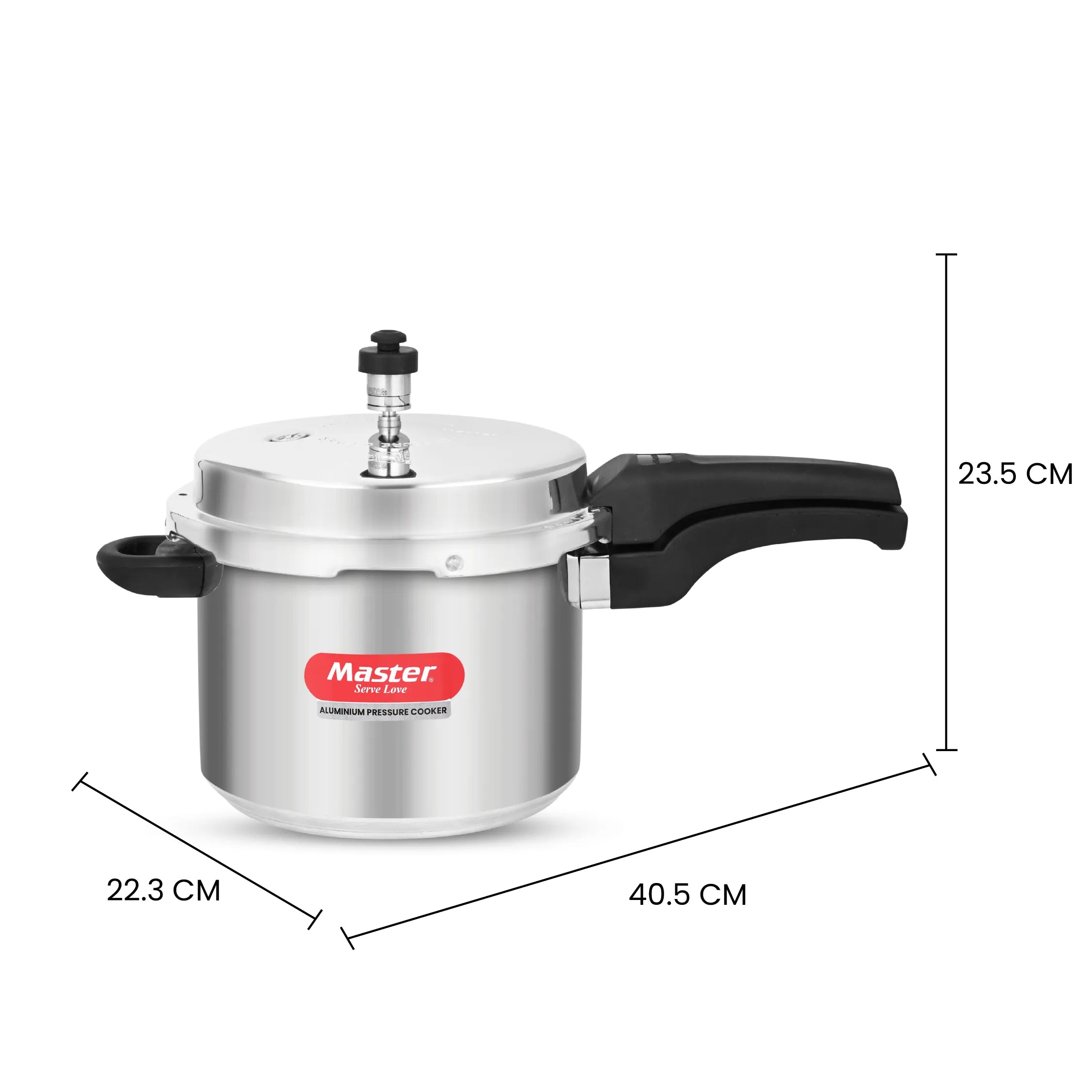 Popular 5L Aluminium Outer Lid Pressure Cooker - Induction Base